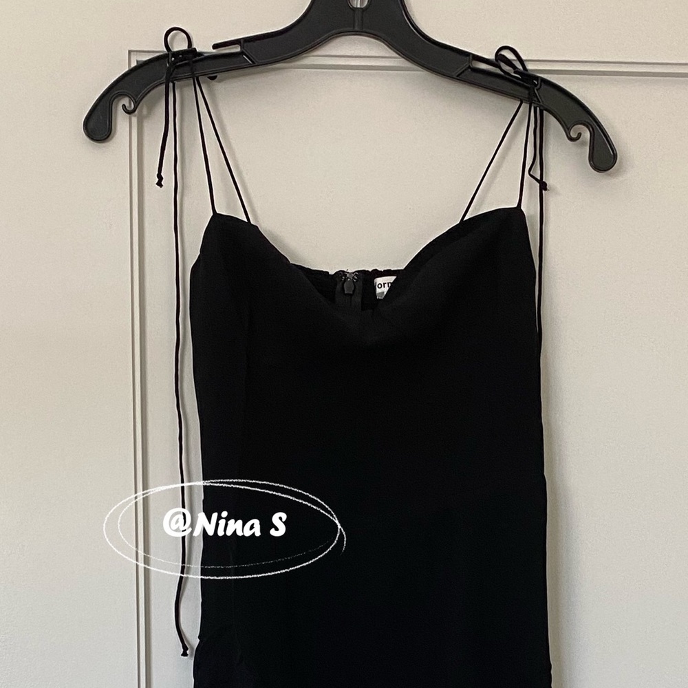 NWOT Reformation Petites Kourtney Dress in Black - Picture 5 of 5